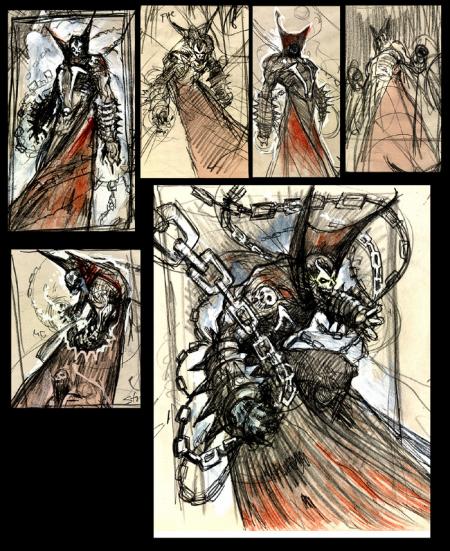 un dessin de spawn