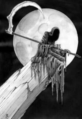 faucheuse au clair de lune